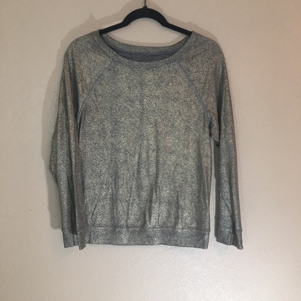 Current/Elliot raglan gold tone sweater EUC 2